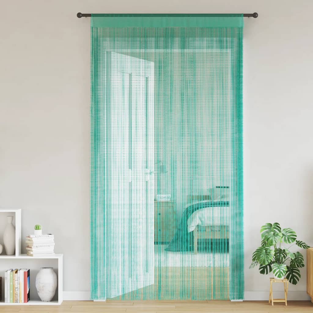Cortinas de cuerdas 2 uds morado 100x250 cm