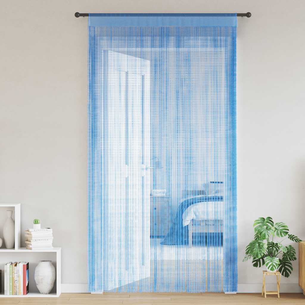 Cortinas de cuerdas 2 uds morado 100x250 cm