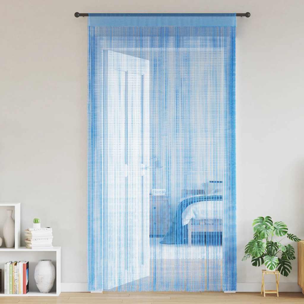 Cortinas de cuerdas 2 uds morado 100x250 cm