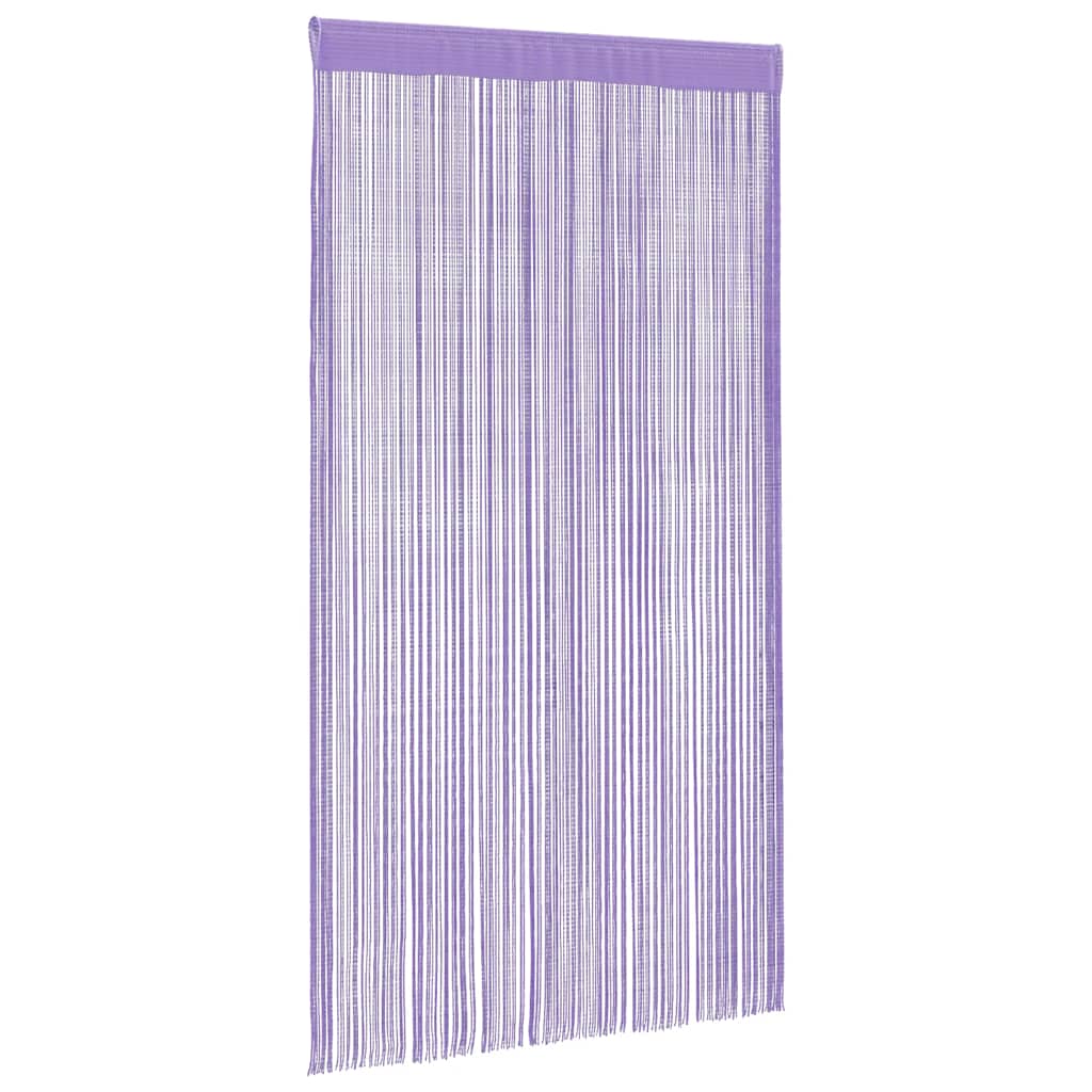 Cortinas de cuerdas 2 uds morado 100x250 cm