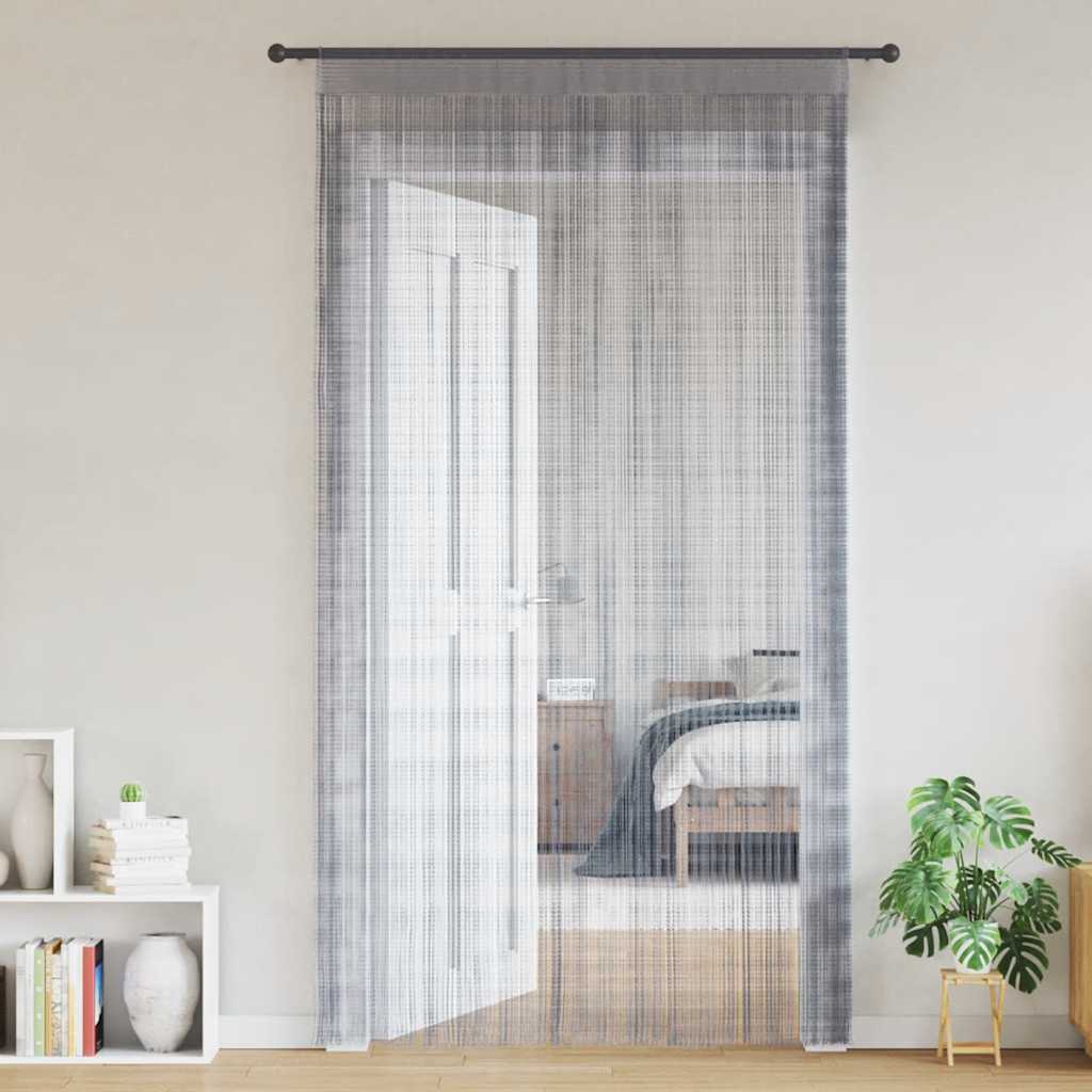 Cortinas de cuerdas 2 uds morado 100x250 cm