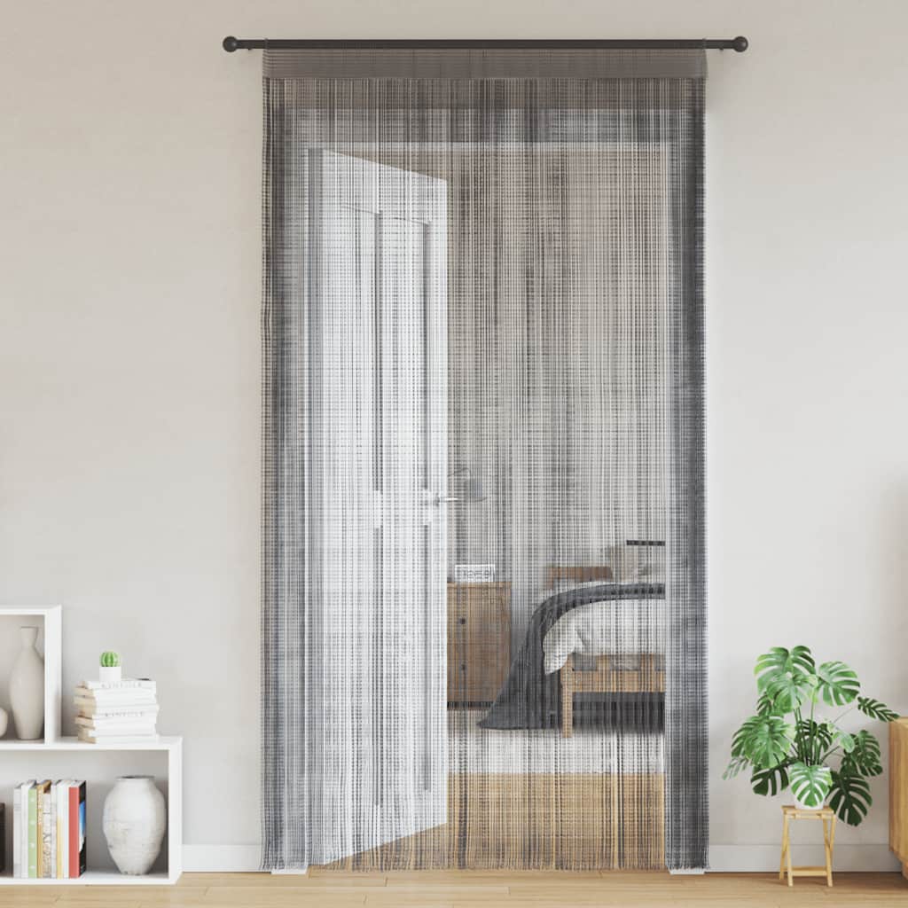 Cortinas de cuerdas 2 uds morado 100x250 cm