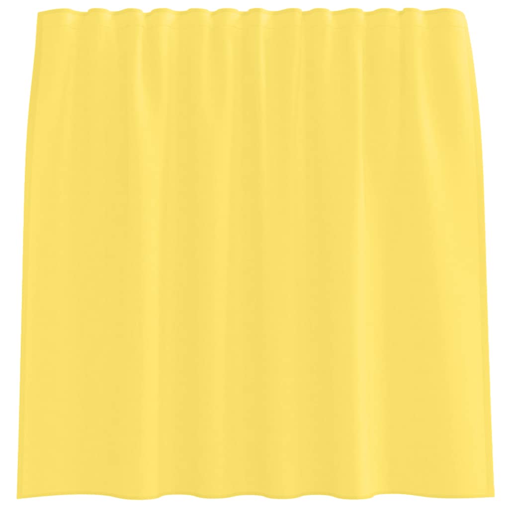 Cortinas de gasa con bolsillos para varillas 2 uds. amarillo