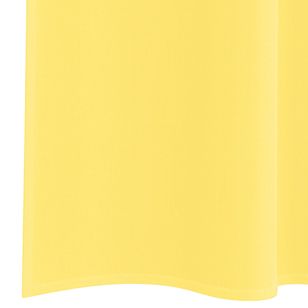 Cortinas de gasa con bolsillos para varillas 2 uds. amarillo