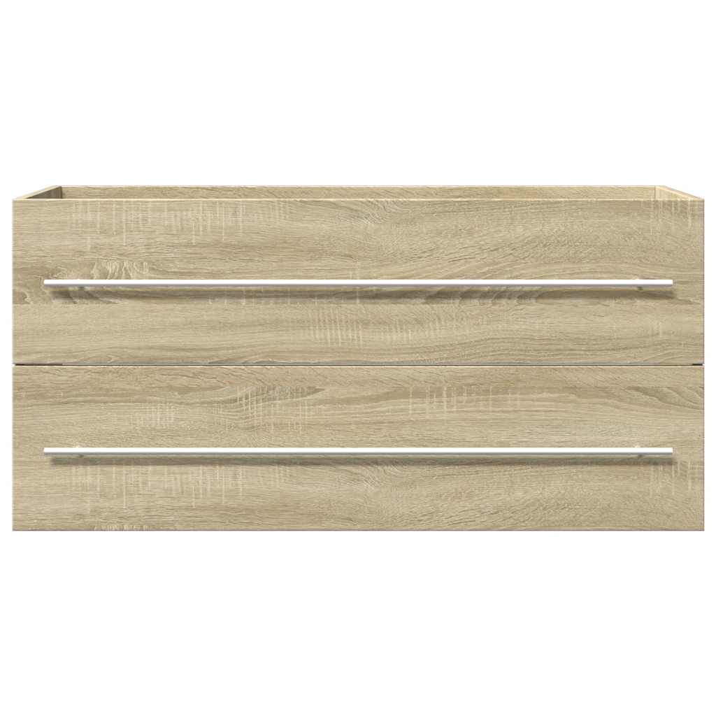 Armario para lavab contrachapada color roble 100x38,5x48 cm