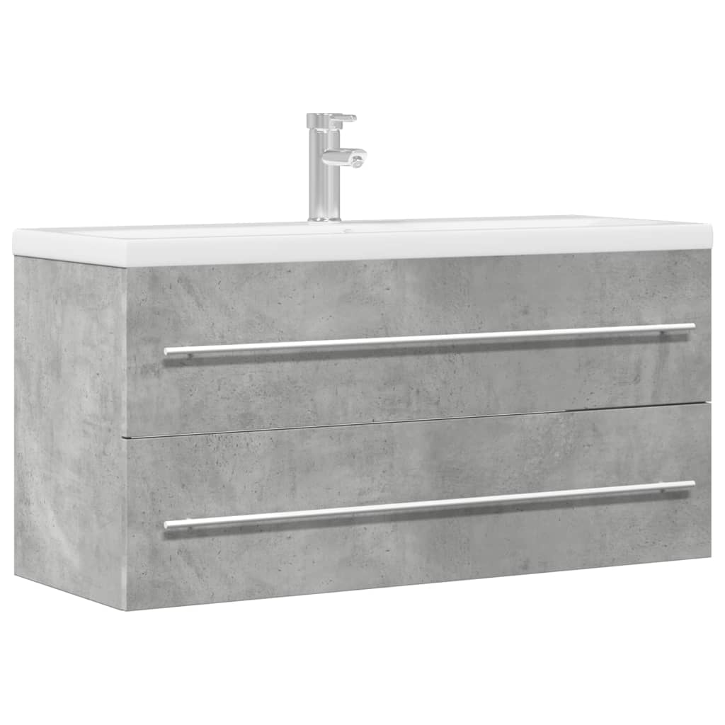 Armario para lavab contrachapada color roble 100x38,5x48 cm