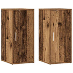 Zapateros 2 uds madera ingeniería envejecida 32x35x70cm