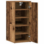 Zapateros 2 uds madera ingeniería envejecida 32x35x70cm