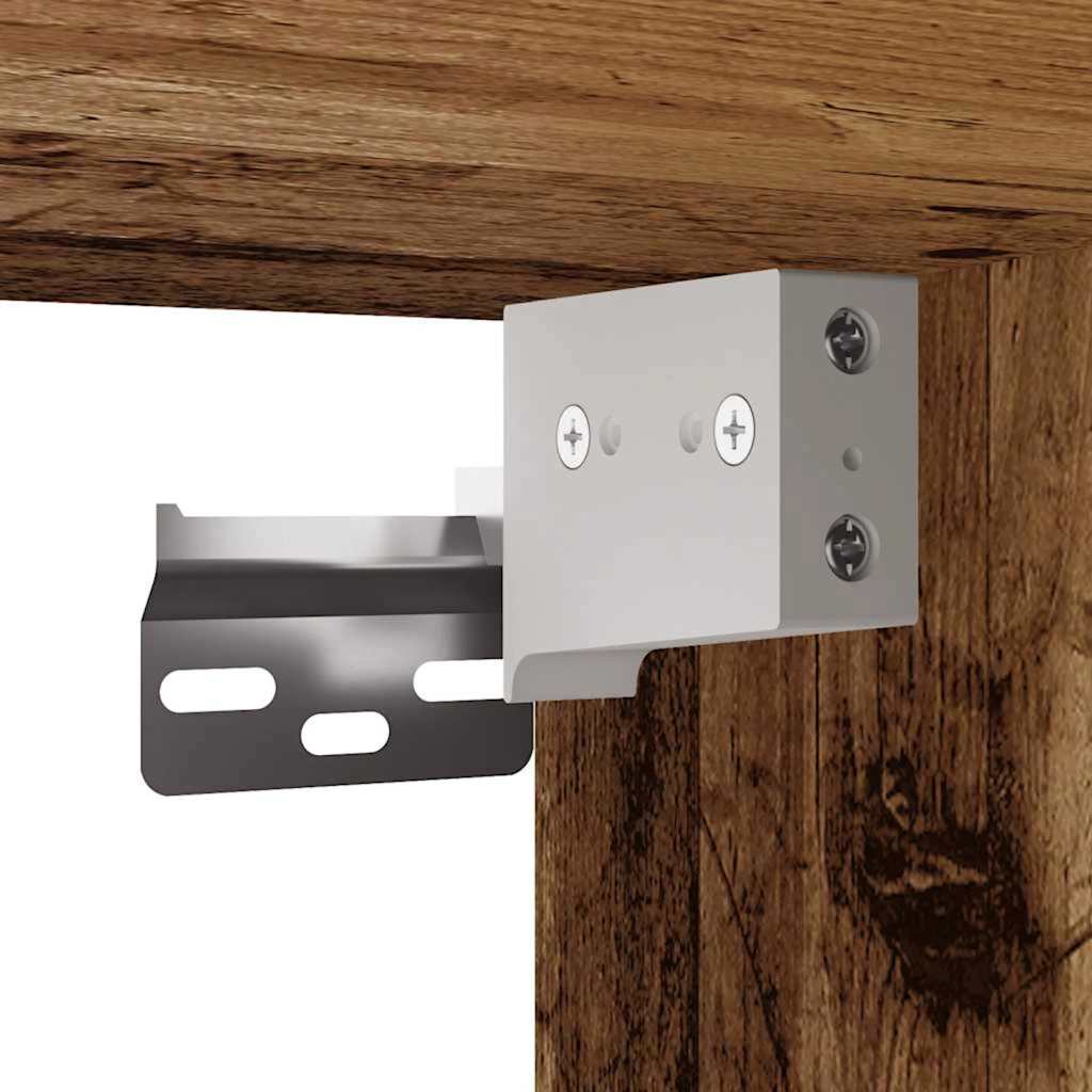 Zapateros 2 uds madera ingeniería envejecida 32x35x70cm