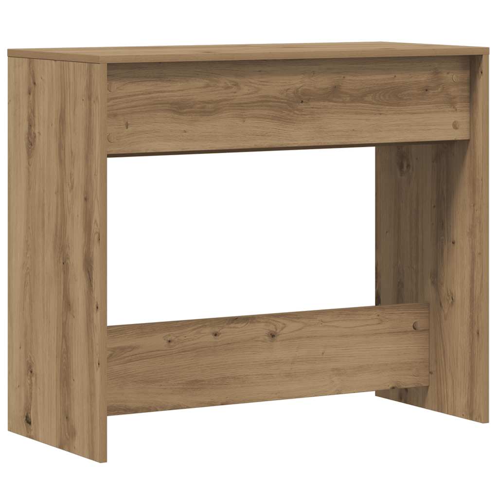 Mesa consola madera de ingeniería roble artesanal 89x41x76,5 cm