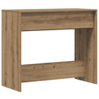 Mesa consola madera de ingeniería roble artesanal 89x41x76,5 cm