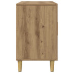 Aparador de madera de ingeniería roble artisan 100x36x60 cm