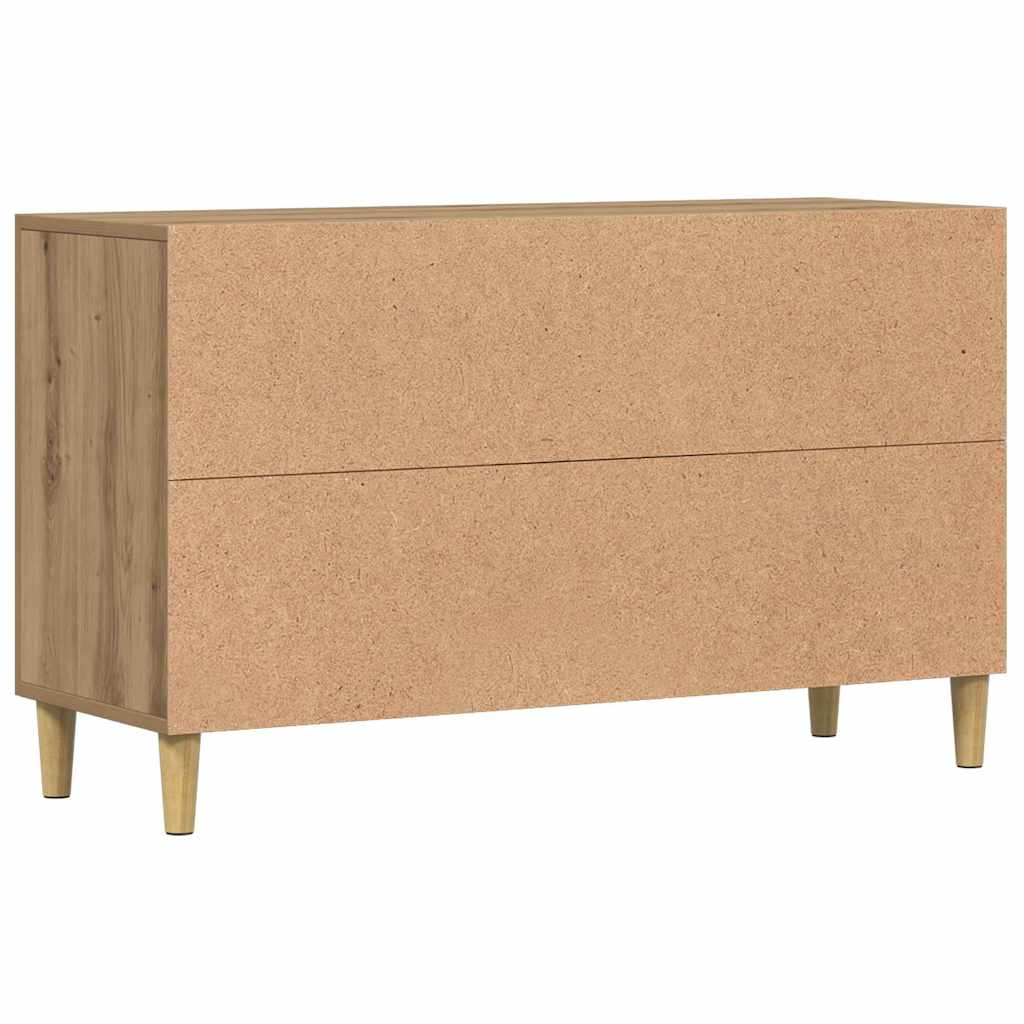 Aparador de madera de ingeniería roble artisan 100x36x60 cm