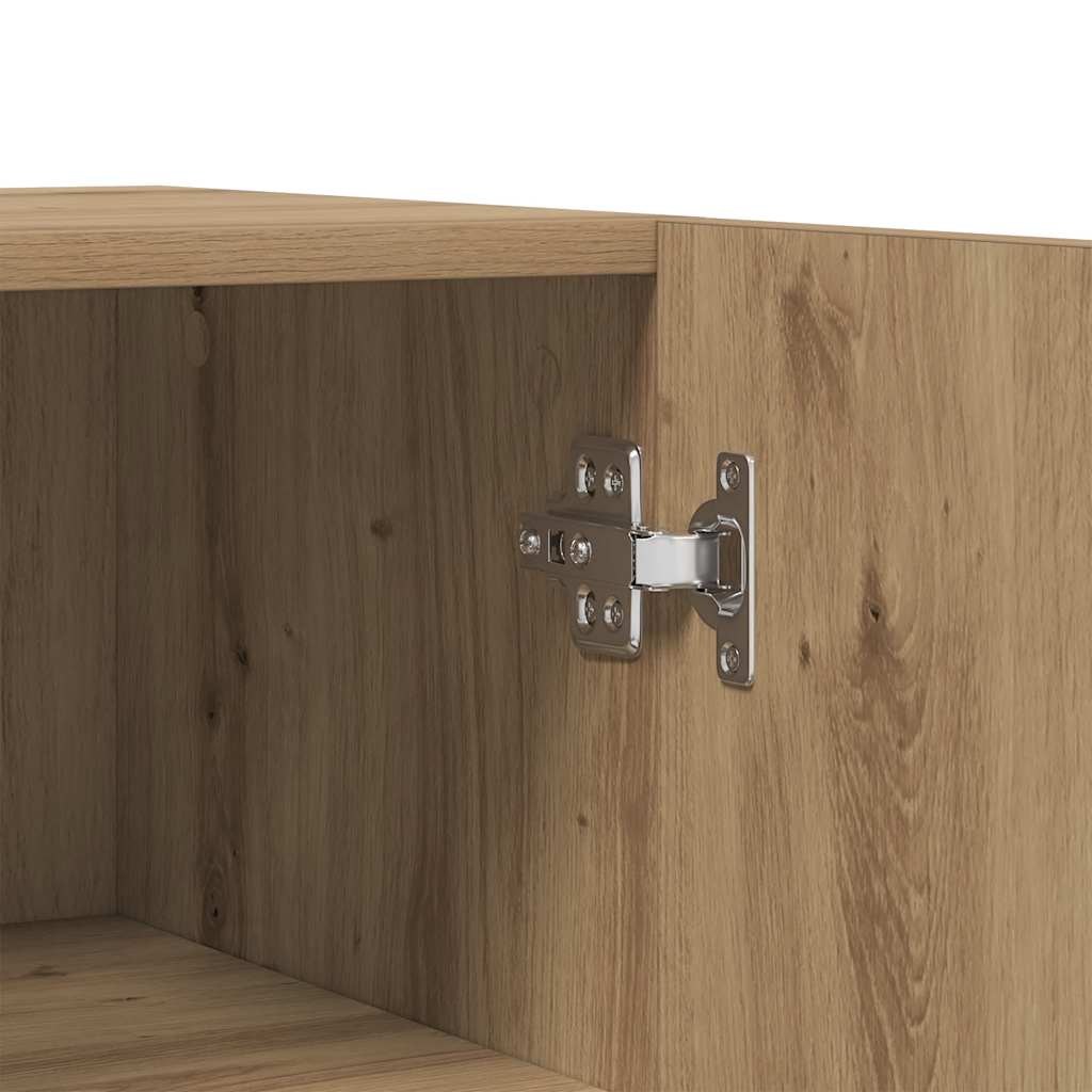 Aparador de madera de ingeniería roble artisan 100x36x60 cm
