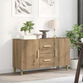 Aparador de madera de ingeniería roble artisan 100x36x60 cm
