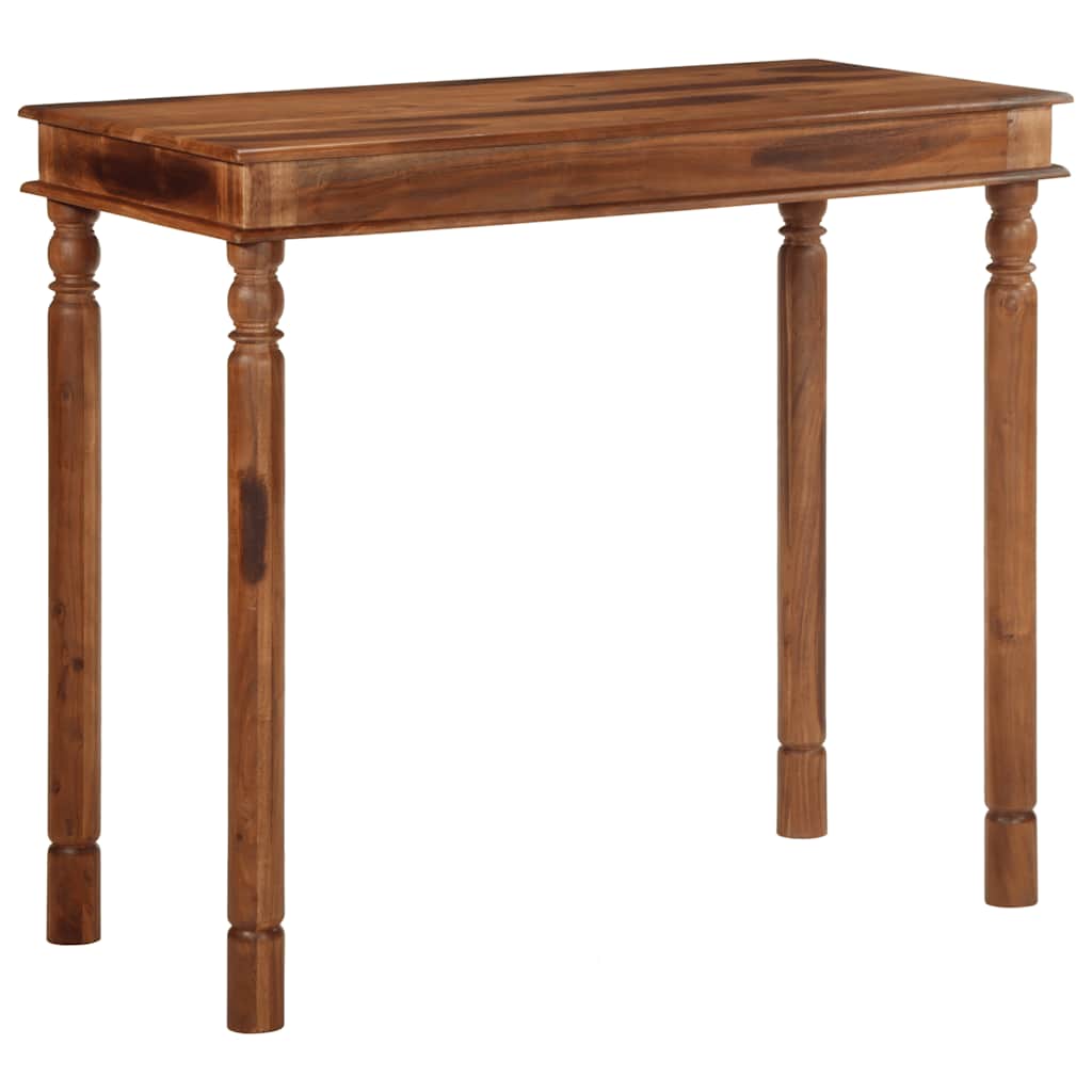 Mesa alta cocina madera acacia acabado miel 110x55x106 cm