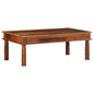 Mesa de centro de madeira maciça 110x60x40 cm acácia