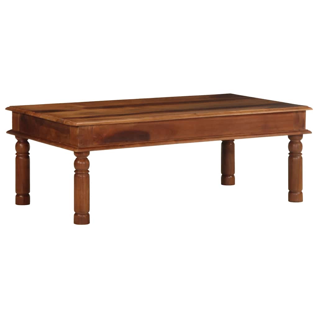 Mesa de centro de madera maciza 110x60x40 cm acacia