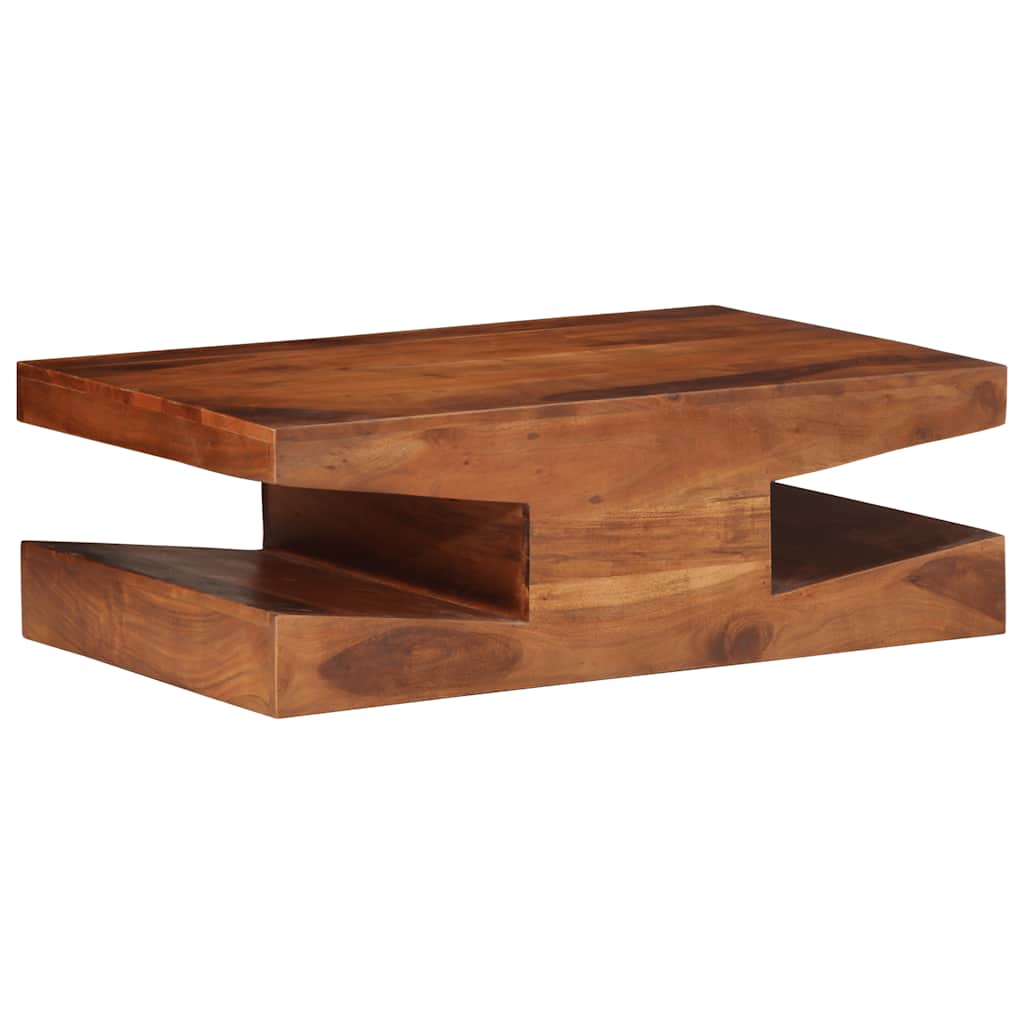 Mesa de centro de madera maciza 110x60x40 cm acacia