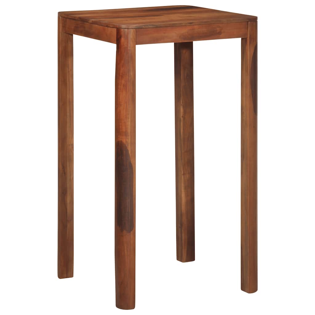Mesa alta cocina madera acacia acabado miel 110x55x106 cm