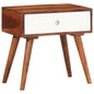 Mesa de apoio madeira maciça acácia 37x29x40 cm