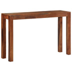 Mesa consola de madera maciza de acacia 120x30x76 cm