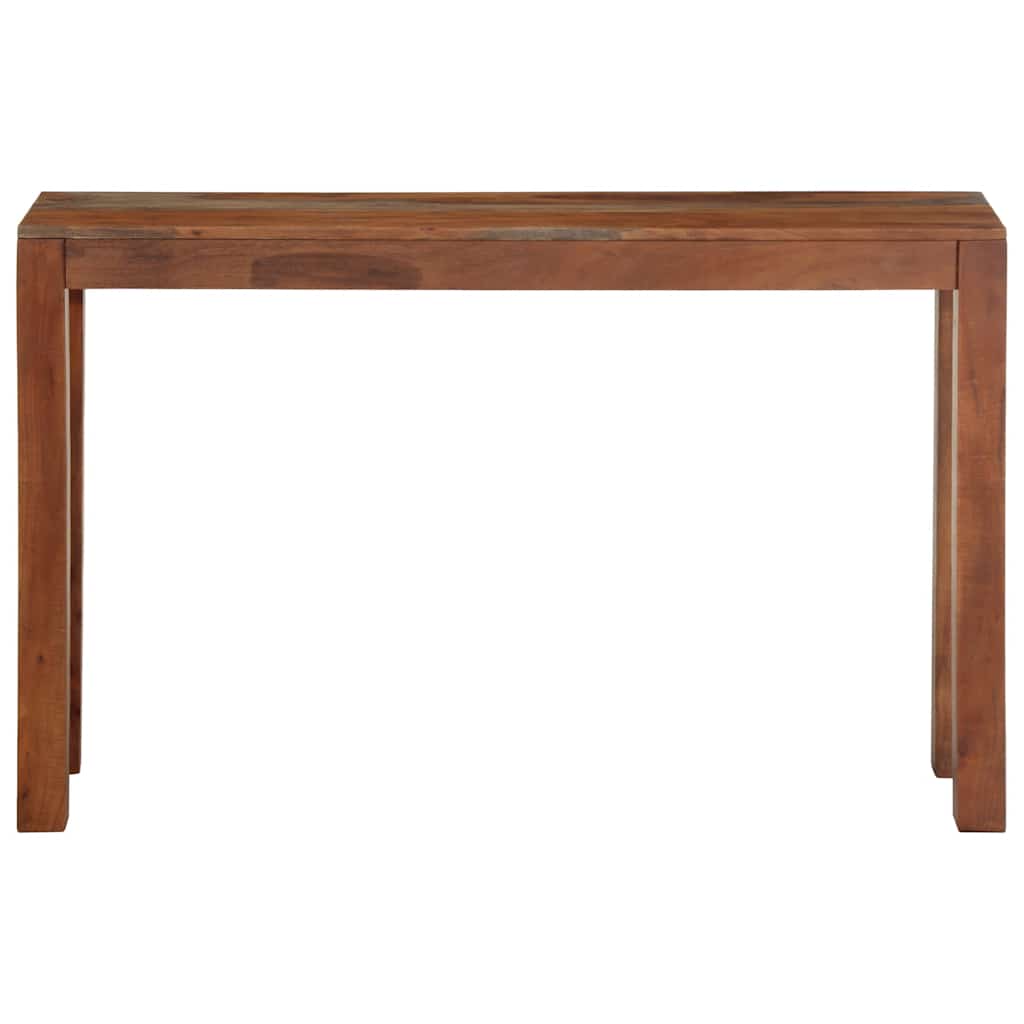 Mesa consola de madera maciza de acacia 120x30x76 cm