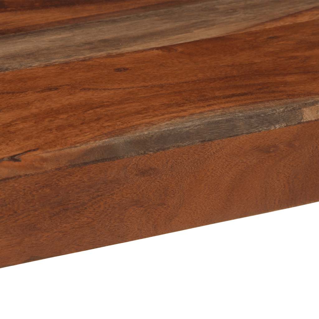 Mesa consola de madera maciza de acacia 120x30x76 cm
