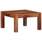 Mesa de centro madera maciza de acacia 60x60x35 cm