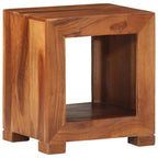 Mesa auxiliar madera maciza acacia 37x29x40 cm