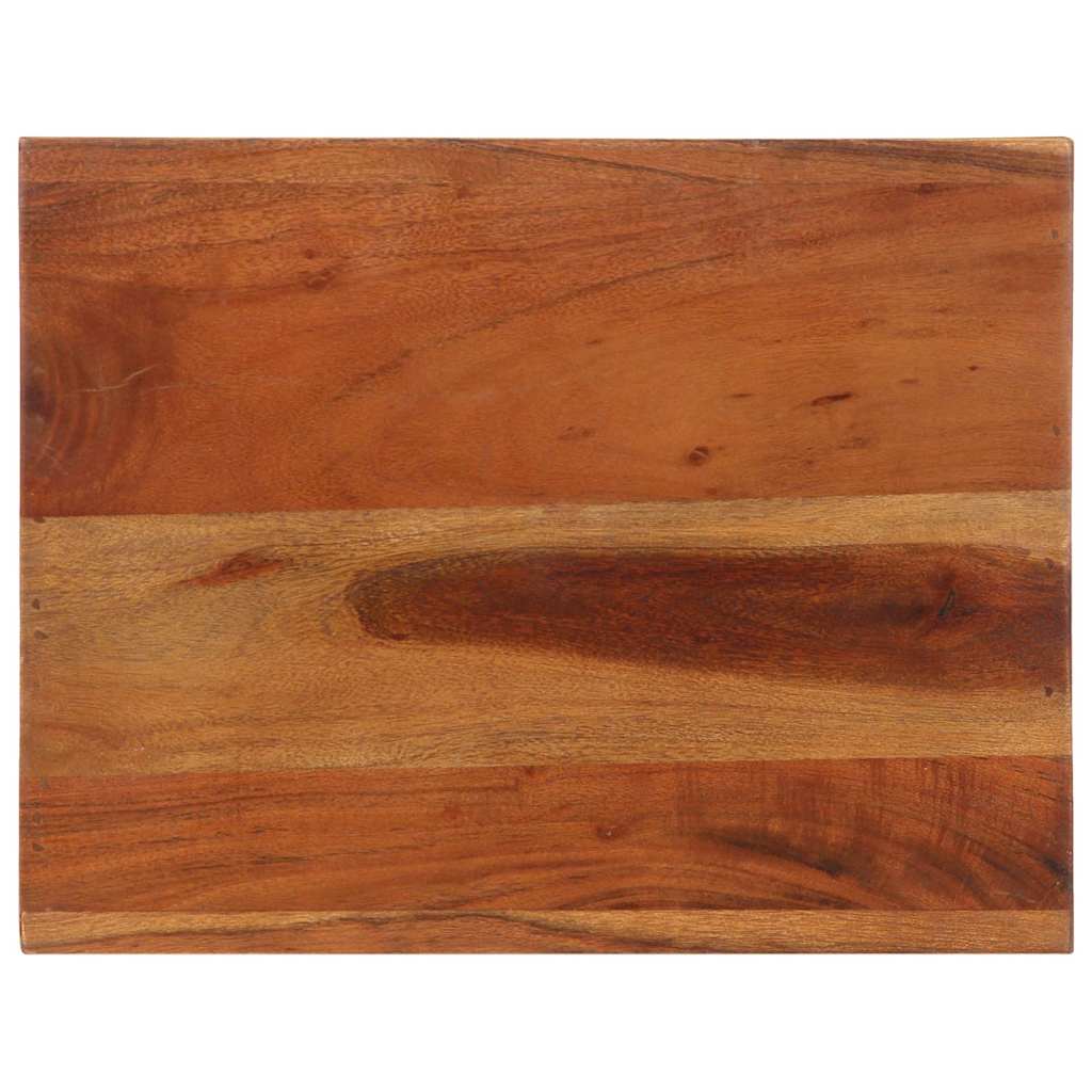Mesa auxiliar madera maciza acacia 37x29x40 cm