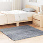 Alfombra de pelo largo NAVARRA azul marino 100x100 cm poliéster