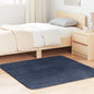 Alfombra de pelo largo NAVARRA azul marino 100x100 cm poliéster
