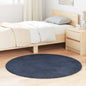 Alfombra de pelo largo NAVARRA azul marino 100x100 cm poliéster
