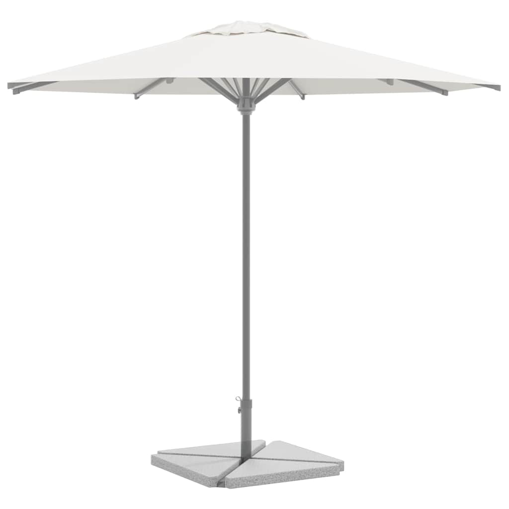 Discos de peso para sombrilla (2 unidades, granito gris, triangulares, 14 kg)