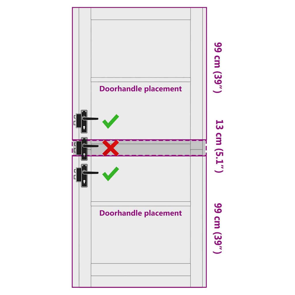 Puerta Interior ORKDAL imprimado 93 x 211 cm