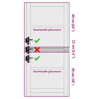 Puerta Interior ORKDAL imprimado 93 x 211 cm