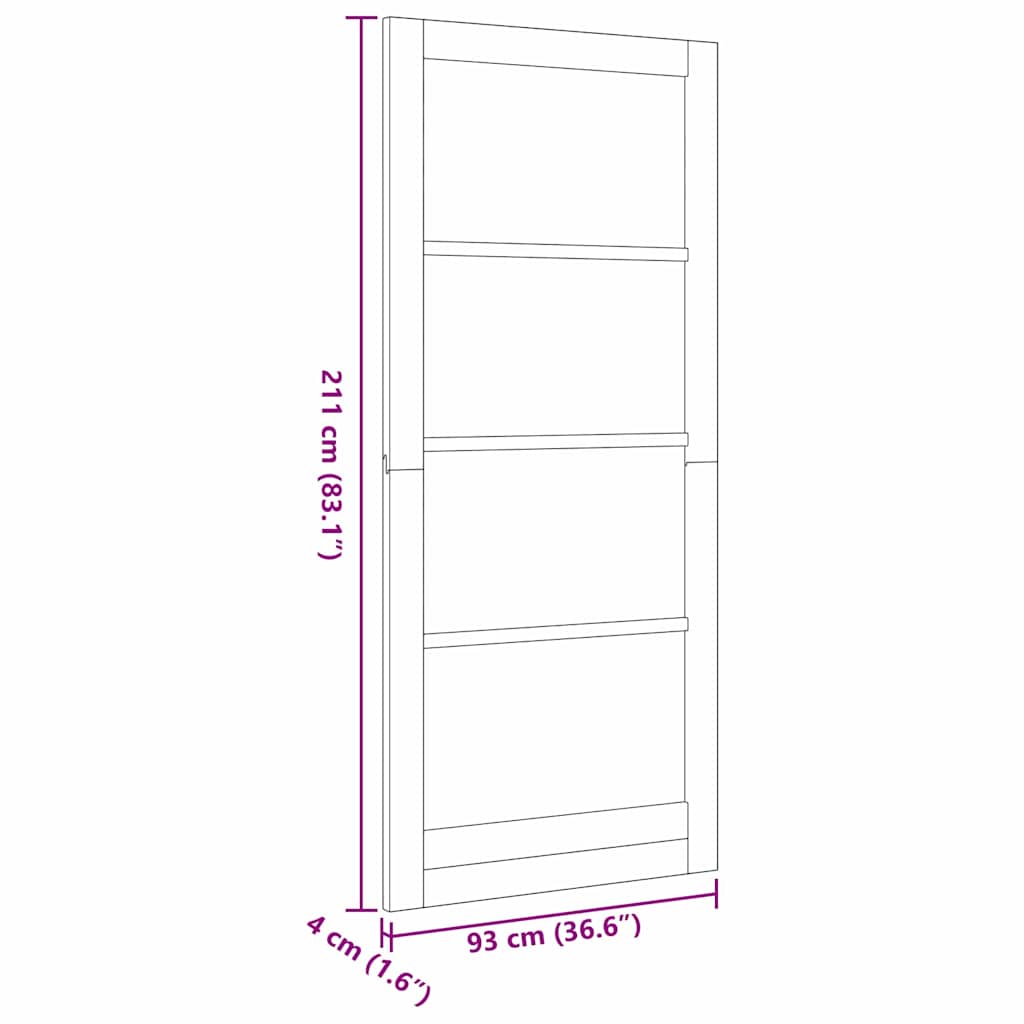 Puerta Interior ORKDAL imprimado 93 x 211 cm