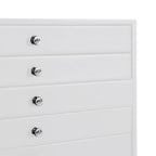 Joyero de 10 niveles con compartimentos para relojes, blanco, 29 x 20,5 x 40,5 cm