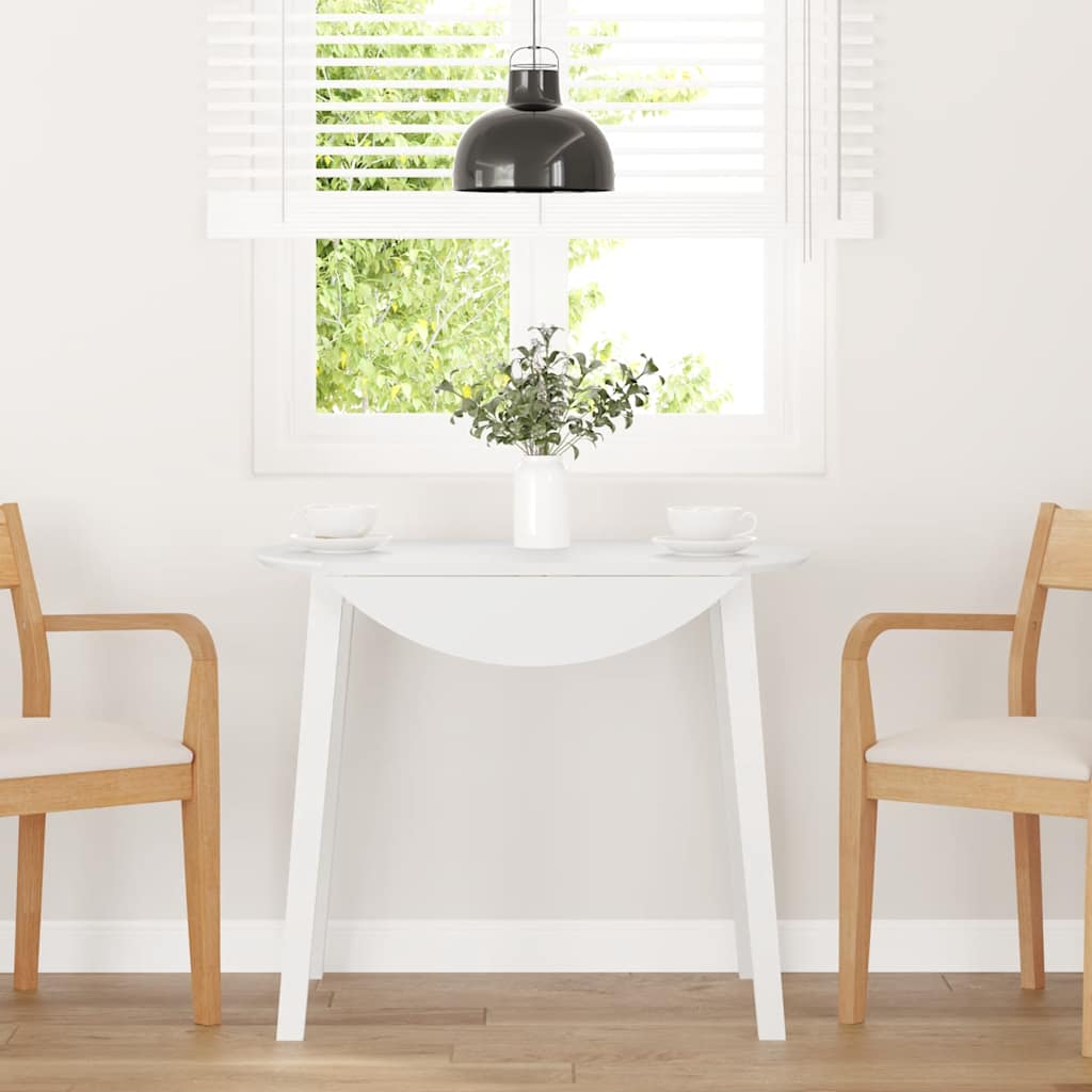 Dining Table Natural Solid Wood Rubber