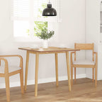 Dining Table Natural Solid Wood Rubber