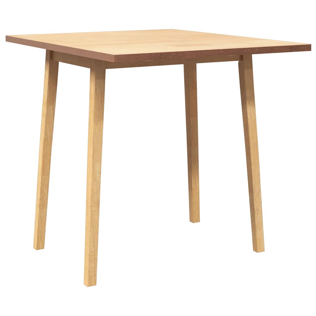 Dining Table Natural Solid Wood Rubber