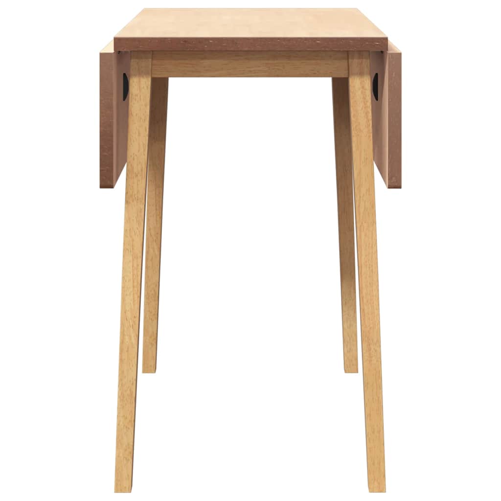 Dining Table Natural Solid Wood Rubber