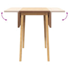 Dining Table Natural Solid Wood Rubber