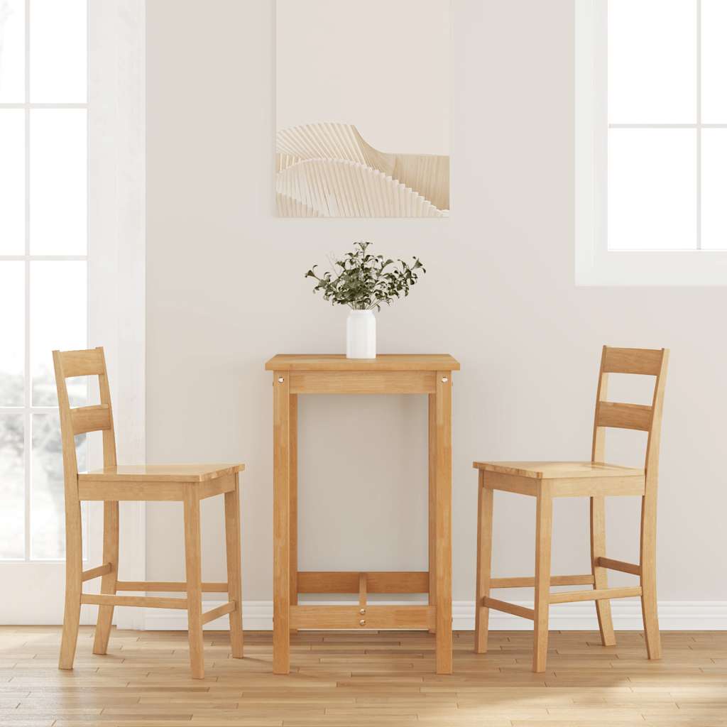 Taburetes altos 2 uds madera de acacia y ratán sintético gris
