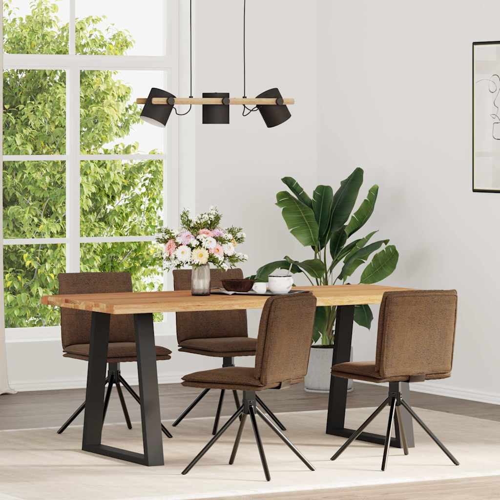 Silla de comedor 6 unidades terciopelo negro
