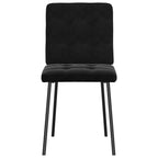 Silla de comedor 6 unidades terciopelo negro
