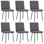 Silla de comedor 6 unidades terciopelo negro