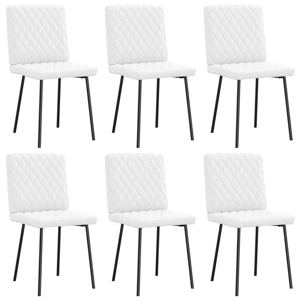 Silla de comedor 6 unidades terciopelo negro