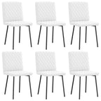 Silla de comedor 6 unidades terciopelo negro